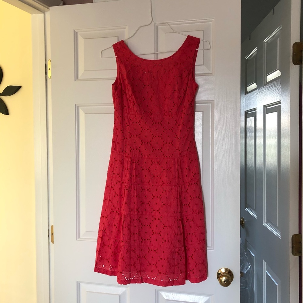 Nine West Eyelet Fit & Flare Dress 2